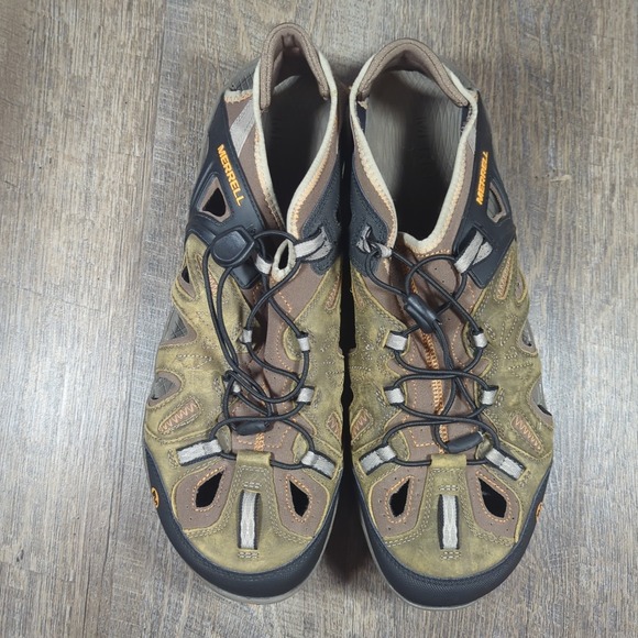 Merrell All Out Blaze Sieve Water Shoes Brindle/Butterscotch Mens Sz 14 Sandals - Picture 5 of 13